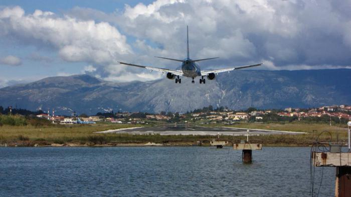 Corfu ग्रीस में हवाई अड्डे